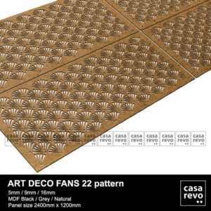 ART DECO MDF Panels by CASAREVO Fans Pattern