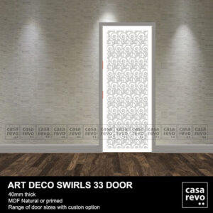 ART DECO SWIRLS DOORS WHITE