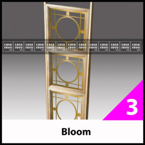 BLOOM COVID gold glazed screen room dividers