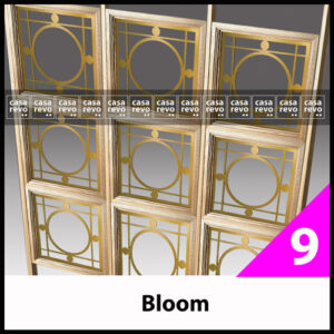 BLOOM COVID gold glazed screens and partitions