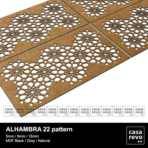 CASAREVO MDF Islamic pattern Alhambra