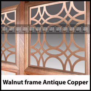 Antique Copper Walnut Frame CASAREVO DWELL COVID 19 screen