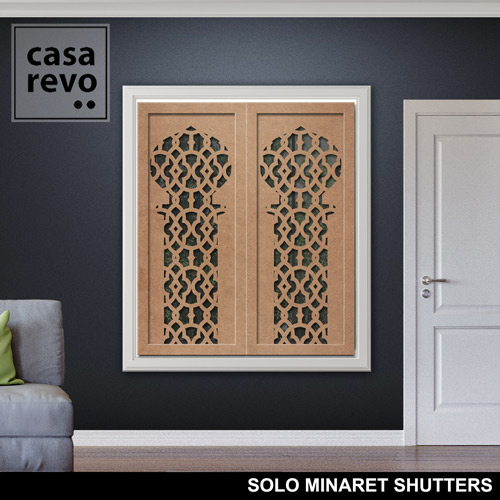 SOLO MINARET MDF WINDOW SHUTTERS by CASAREVO