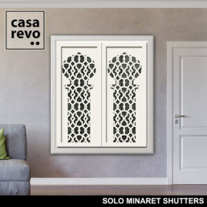 SOLO MINARET WHITE WINDOW SHUTTERS by CASAREVO