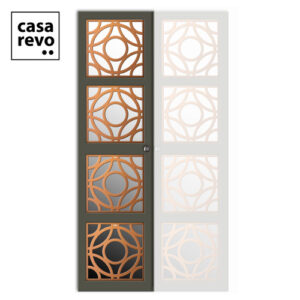 CASAREVO WARDROBE DOOR RHOYA RIGHT copper and grey