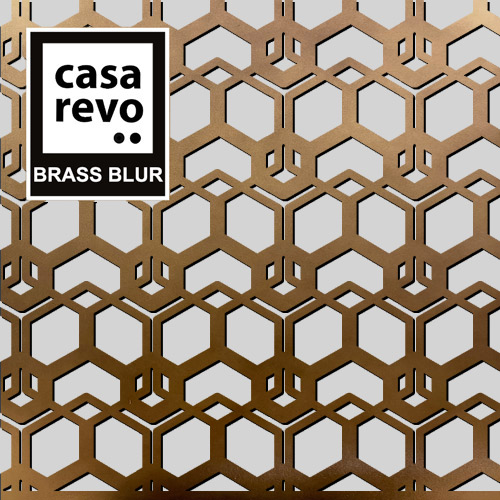Cubic Brass Blur Fretwork patterns