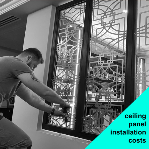 Ceiling panels installation costs
