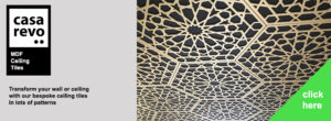 Decorative MDF Ceiling tile designs by CASAREVO