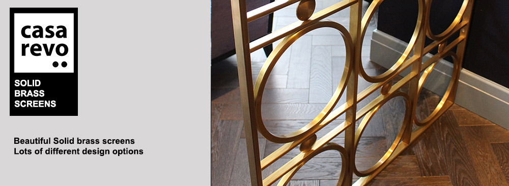 Solid brass room partitions by CASAREVO
