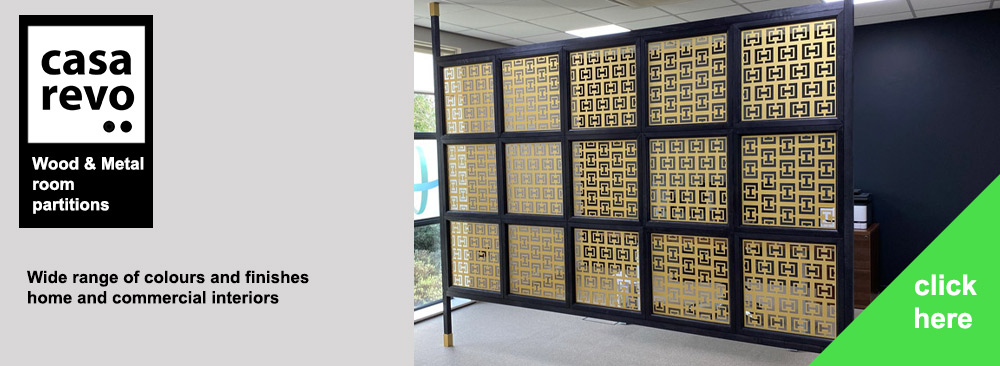 Wood and metal screen partitions by CASAREVO